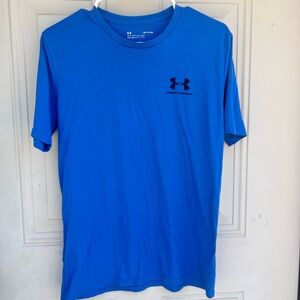 Under Armour Men's Vibrant Blue Tee size Small very soft